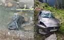 ڈوڈہ میں کار100فٹ  اْنچائی سےندی میں گری  ،چار سیاح زخمی 